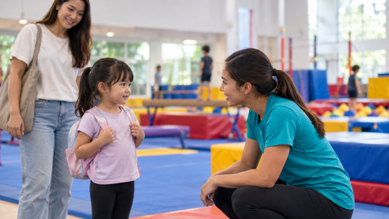Illustration of the benefits of children's gymnastics at Flykidz in Petaling Jaya.